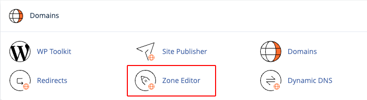 Accessing DNS zone editor in cPanel