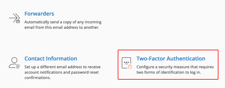 Activarea Two-Factory Authentication pentru Webmail