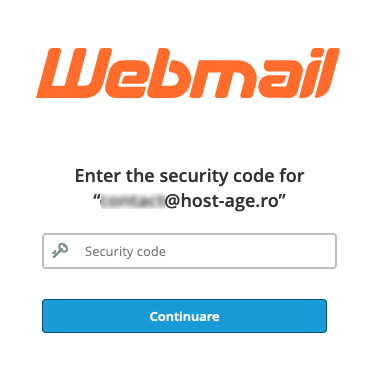 Form 2FA pentru webmail