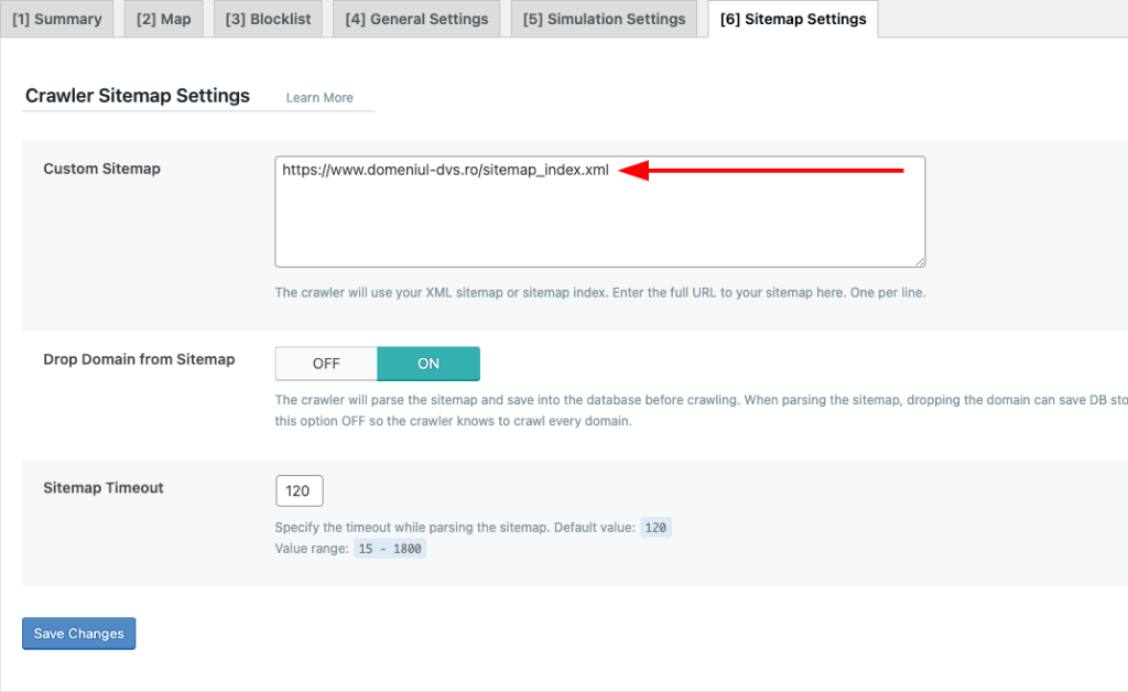 Configuring sitemap in LiteSpeed Cache WordPress